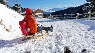 Rodeln auf der Latzfonser Jochalm