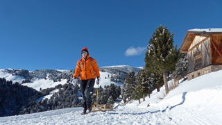 Rodeln auf der Latzfonser Jochalm