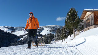 Rodeln auf der Latzfonser Jochalm